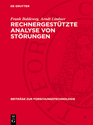 cover image of Rechnergestützte Analyse von Störungen
